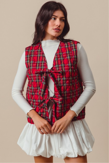 Plaid Vest